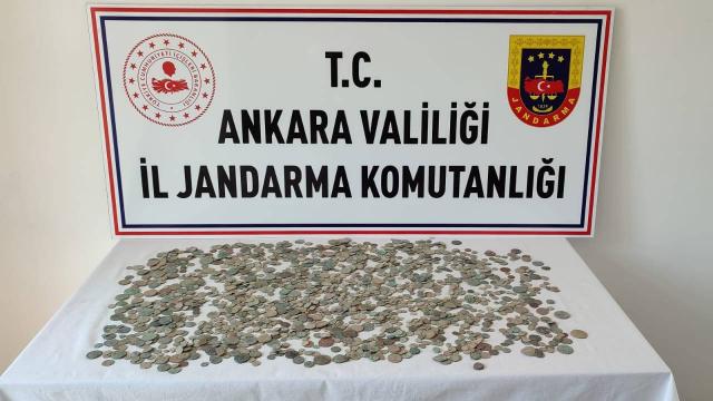 Ankara'da 2 bin 30 sikke ele geçirildi