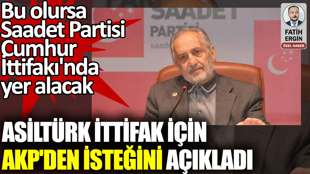 Oğuzhan Asiltürk ittifak için AKP'den isteğini açıkladı