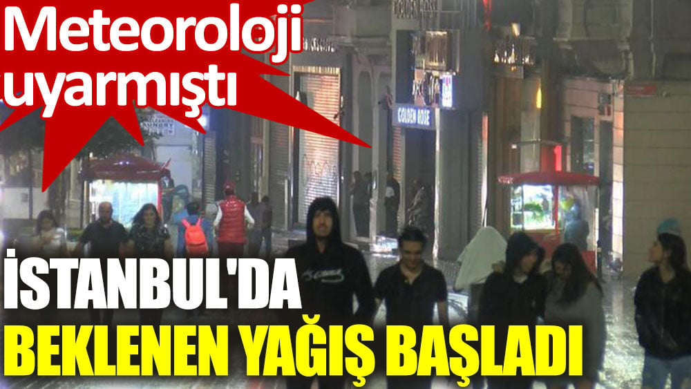 İstanbul'da yağış etkili oldu