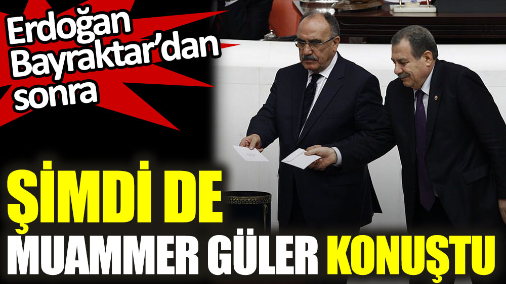 Erdoğan Bayraktar’dan sonra Muammer Güler de konuştu
