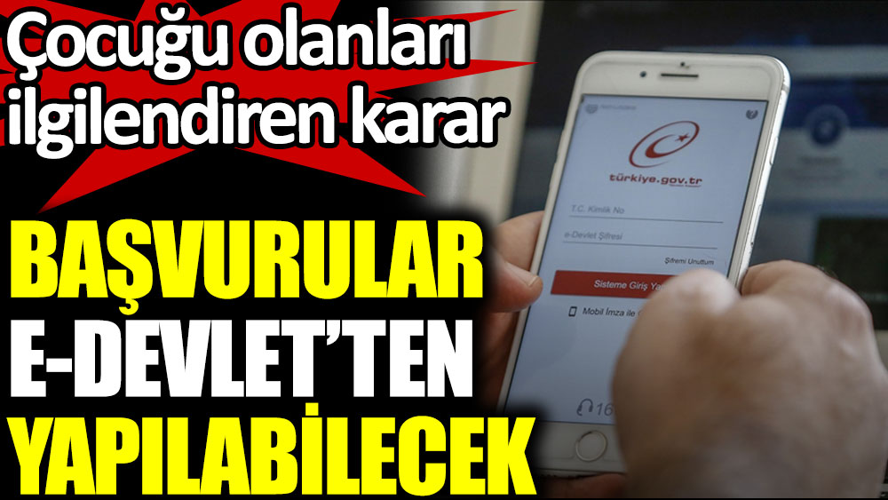 e-Devlet'ten yeni hizmet. Bugün resmen başladı