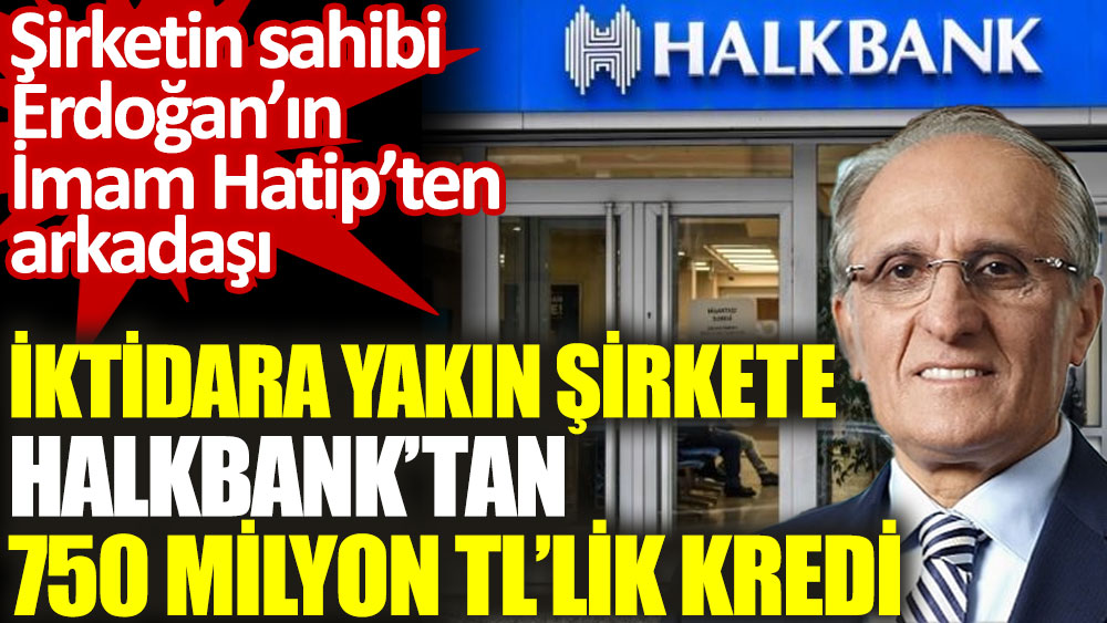 İktidara yakınlığıyla bilinen şirkete Halkbank'tan 750 milyon TL'lik kredi