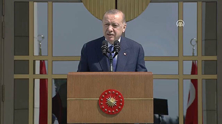 Cumhurbaşkanı Erdoğan Beştepe'de konuştu