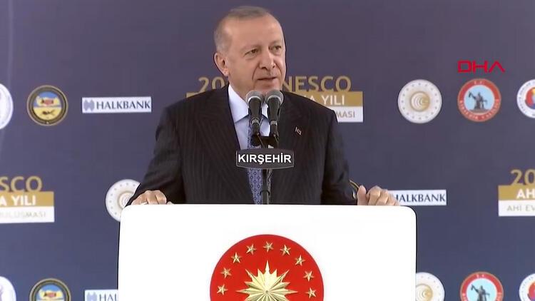 Cumhurbaşkanı Erdoğan, Ahi Evran anma töreninde konuştu