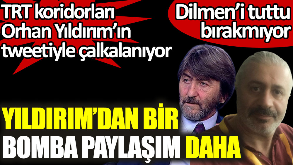 TRT koridorları Rıdvan Dilmen'in aldığı maaşla çalkalanıyor. Orhan Yıldırım'dan bir bomba paylaşım daha