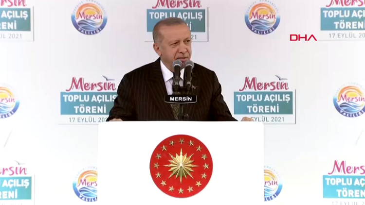 Erdoğan Mersin'de toplu açılış töreninde konuştu