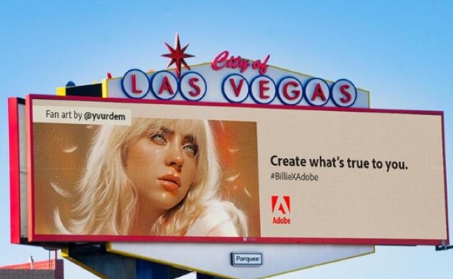 Adobe Türk illüstratörün çizimini ABD'deki reklam panolarında sergiledi