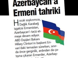 Azerbaycan’a Ermeni tahriki