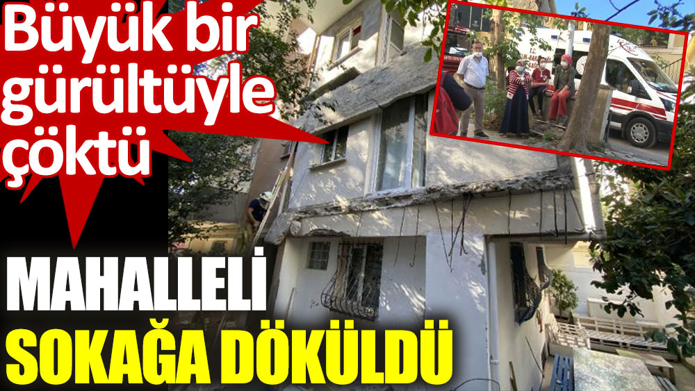 Kadıköy'de 2 balkon gürültüyle çöktü; mahalleli sokağa döküldü