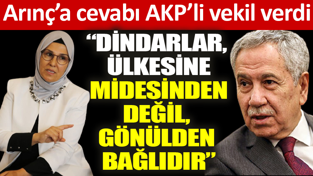 Arınç’a cevabı AKP’li vekil verdi