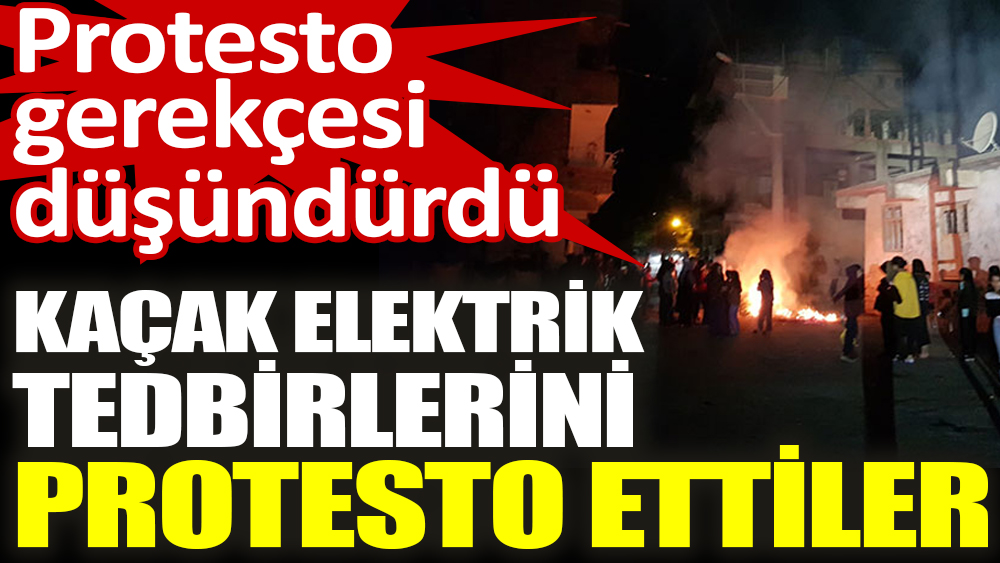 Silvan’da kaçak elektrik tedbirlerini protesto ettiler
