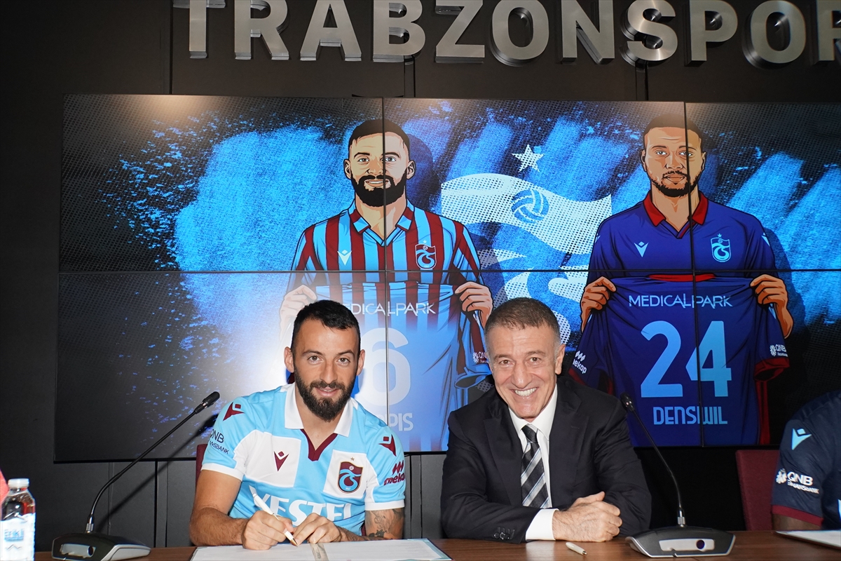 Trabzonspor'da Siopis ve Denswill için imza töreni