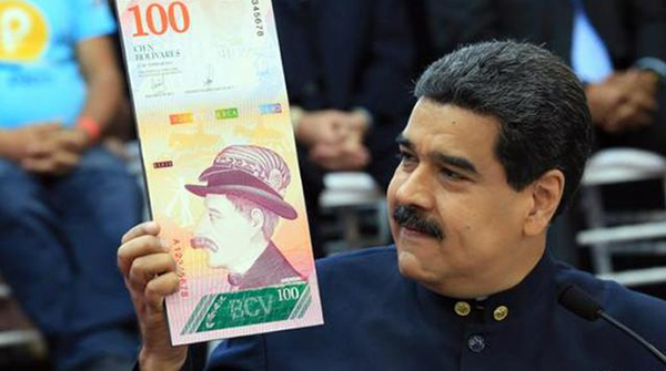 Venezüella para biriminden altı sıfırı sildi