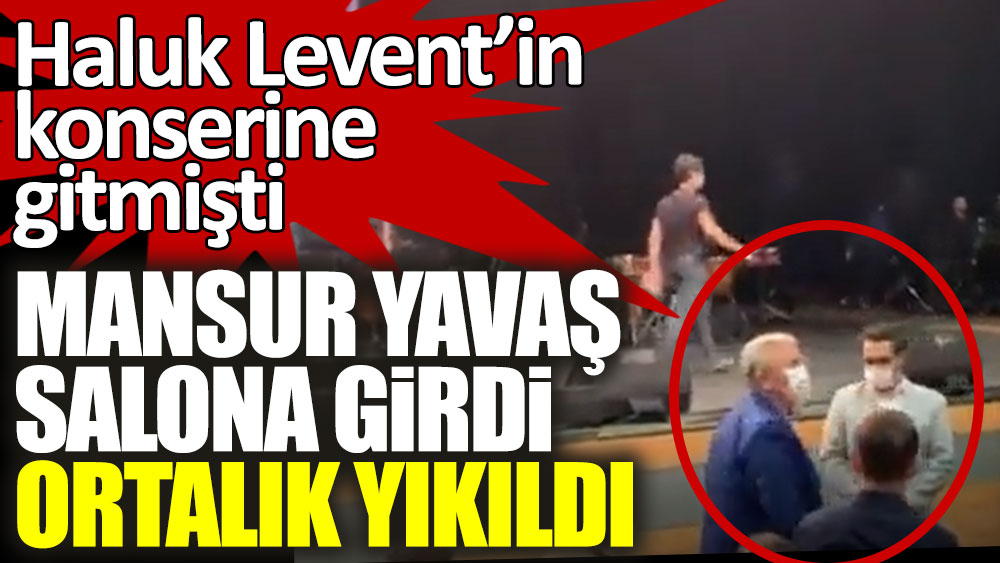 Haluk Levent'in konserine gitmişti! Mansur Yavaş salona girdi, ortalık yıkıldı