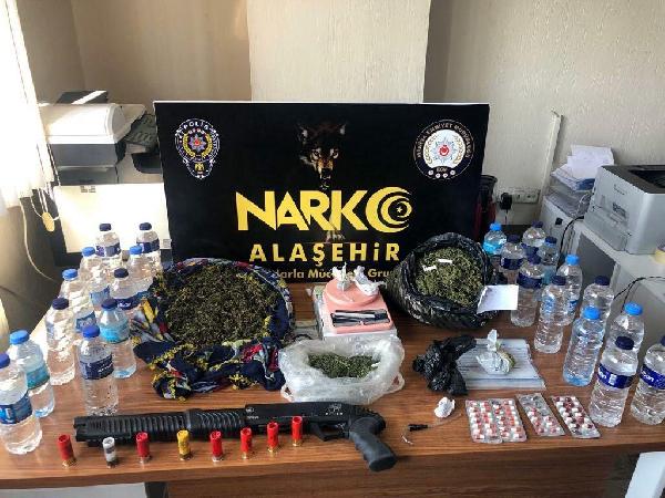 Alaşehir'de uyuşturucu operasyonu