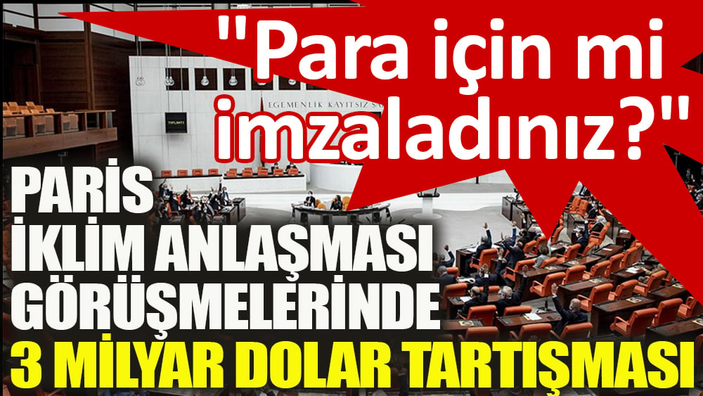 Paris İklim Anlaşması görüşmelerinde "3 milyar dolar" tartışması