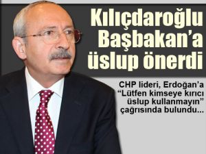 Kılıçdaroğlu Başbakan’a üslup önerdi