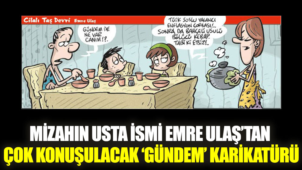 Emre Ulaş’tan çok konuşulacak 'gündem' karikatürü