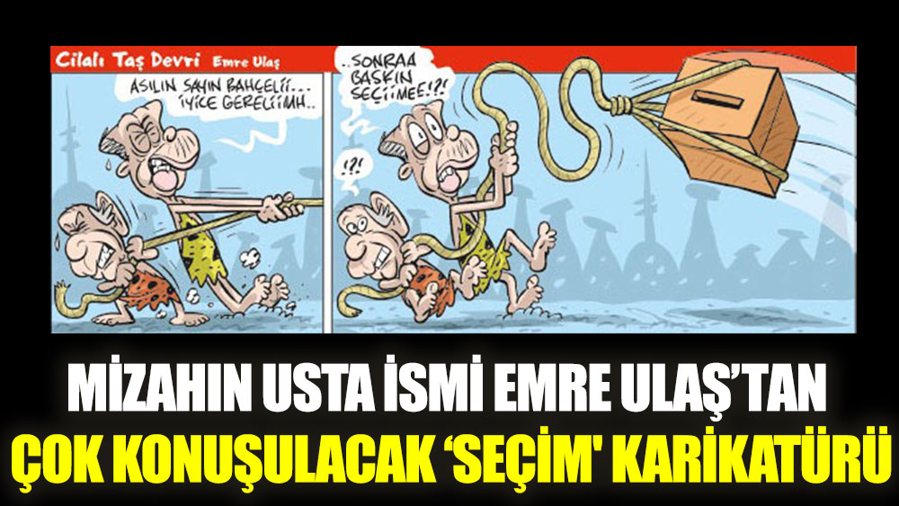 Emre Ulaş’tan çok konuşulacak 'seçim' karikatürü