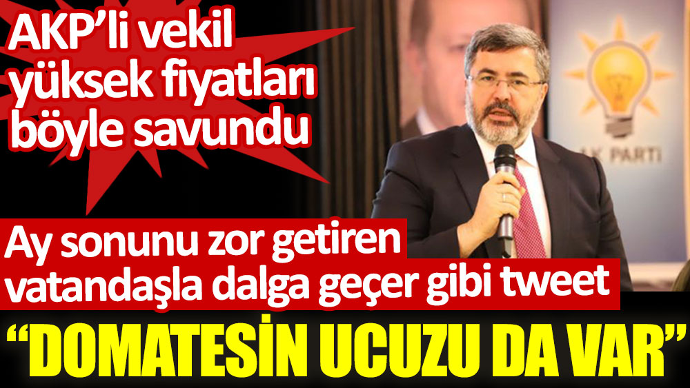 AKP’li vekil Ali Özkaya'dan ay sonunu zor getiren vatandaşla dalga geçer gibi tweet