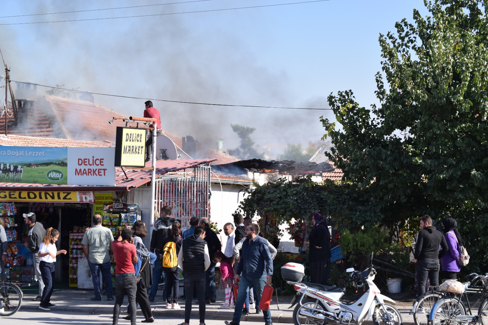 Konya'da yangın paniği