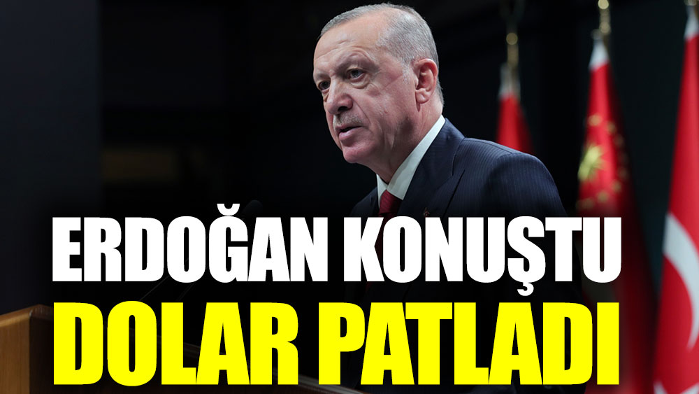 Erdoğan konuştu dolar patladı
