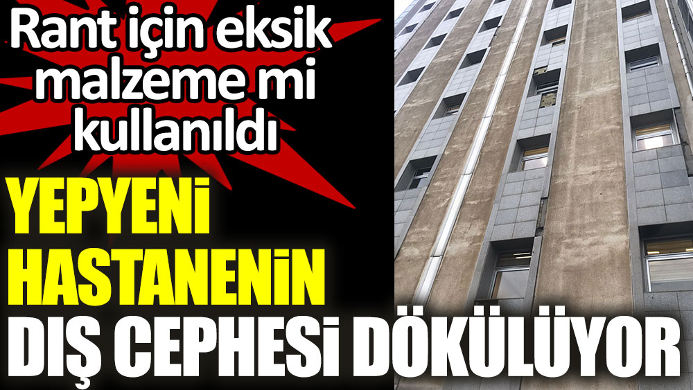 Marmara Üniversitesi Hastanesi dökülüyor. Ya bir vatandaşın başına düşerse?