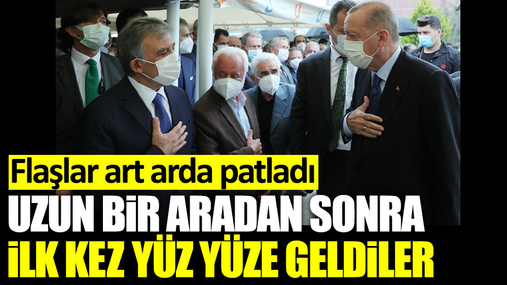 Cumhurbaşkanı Erdoğan ile Abdullah Gül uzun bir aradan sonra ilk kez yüz yüze geldi! Flaşlar art arda patladı