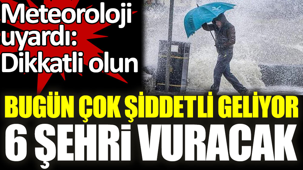 Çanakkale, Malatya, Elazığ, Tunceli, Bingöl ve Antalya'yı gök gürültülü sağanak yağış vuracak