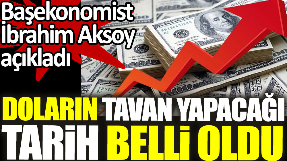 Baş ekonomist İbrahim Aksoy doların tavan yapacağı tarihi 21 Ekim olarak duyurdu