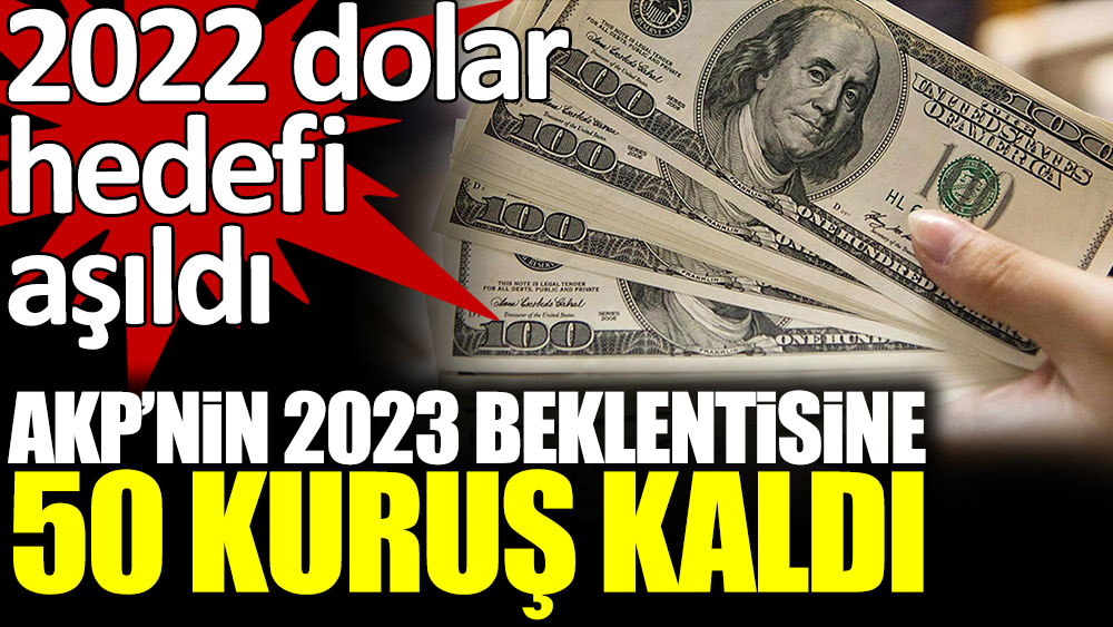 AKP'nin 2023 dolar beklentisine 50 kuruş kaldı