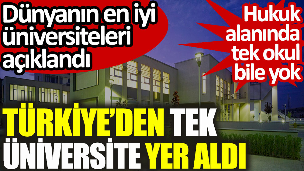 Dünyanın en iyi üniversiteleri açıklandı. Türkiye'den tek üniversite yer aldı