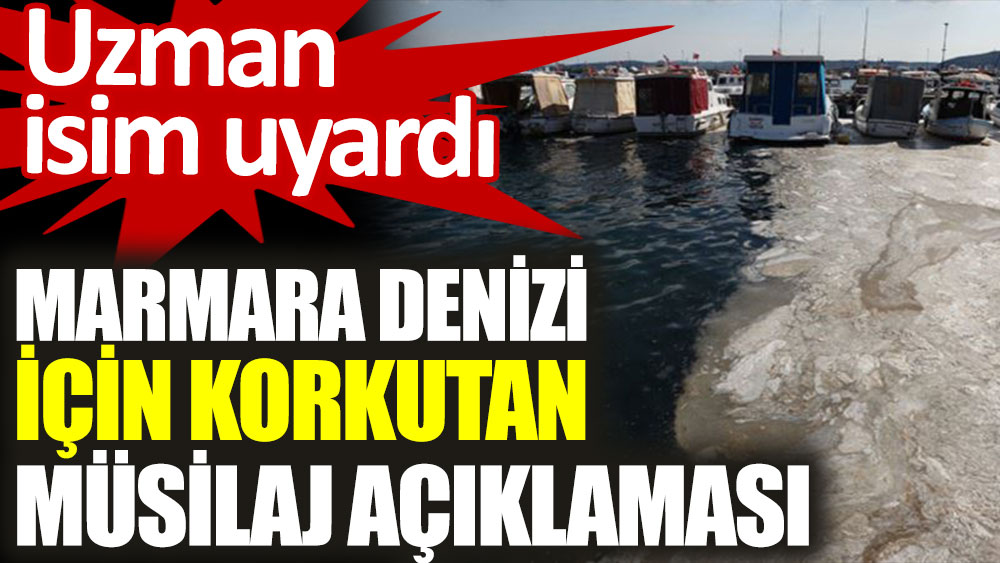 Uzman isimden Marmara Denizi için korkutan müsilaj açıklaması