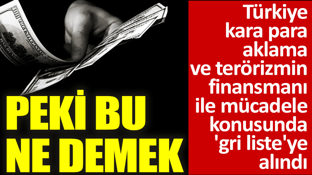 Türkiye kara para aklama ve terörizmin finansmanı ile mücadele konusunda 'gri liste'ye alındı