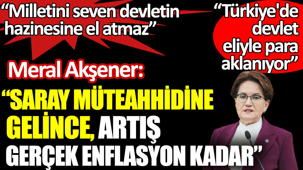 Meral Akşener'den flaş açıklamalar: Türkiye'de devlet eliyle para aklanıyor