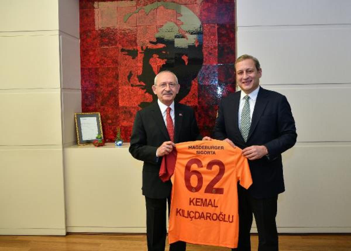 Kılıçdaroğlu Galatasaray Başkanı Burak Elmas ile görüştü