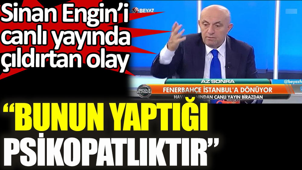 Sinan Engin'i canlı yayında çıldırtan olay. Pereira'ya verdi veriştirdi