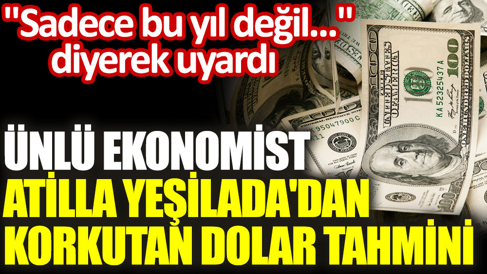 Ünlü ekonomist Atilla Yeşilada'dan korkutan dolar tahmini