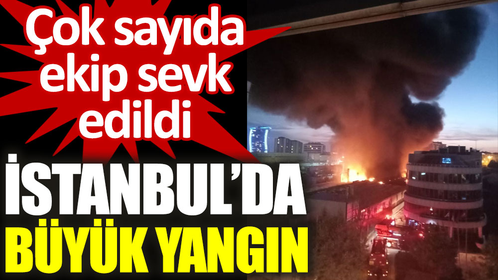 İstanbul Avcılar'da iplik fabrikasında büyük yangın