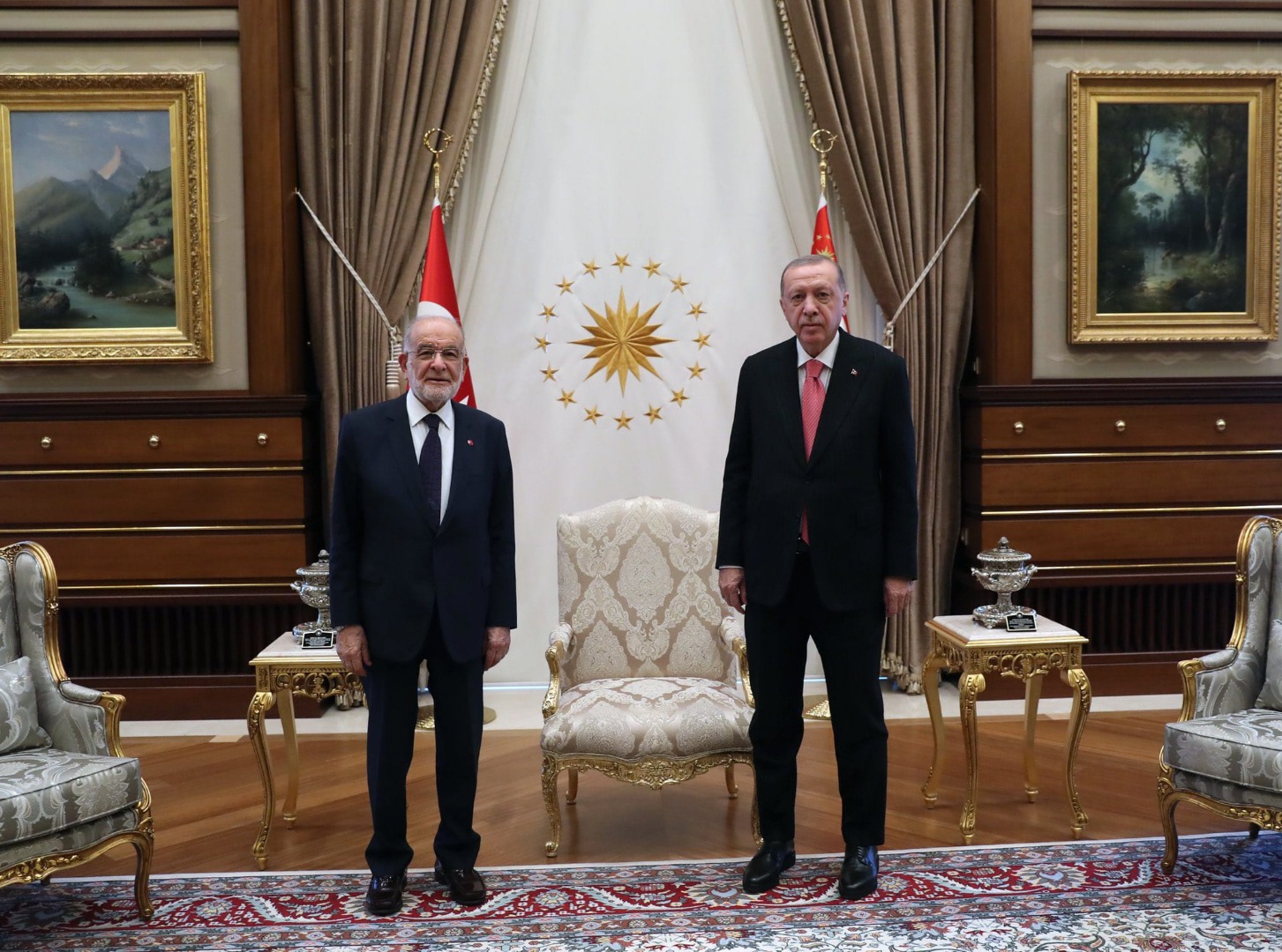 Erdoğan Karamollaoğlu görüşmesi sona erdi