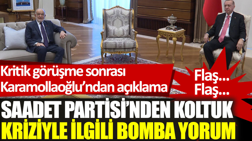 Erdoğan'la görüşen Karamollaoğlu'ndan ilk açıklama. Koltuk kriziyle ilgili bomba yorum