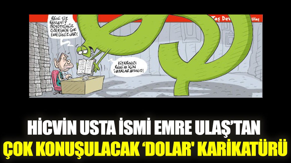 Emre Ulaş’tan çok konuşulacak ‘dolar' karikatürü