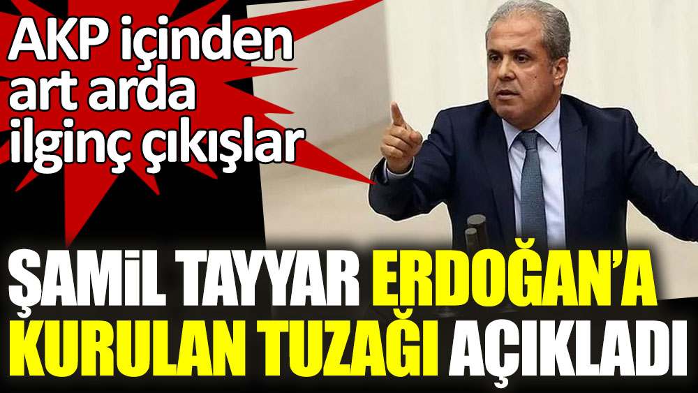 Şamil Tayyar Erdoğan'a kurulan tuzağı açıkladı! AKP içinden art arda ilginç çıkışlar
