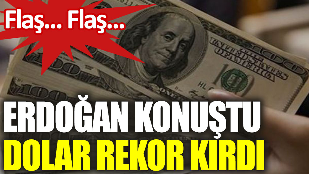 Erdoğan konuştu dolar rekor kırdı