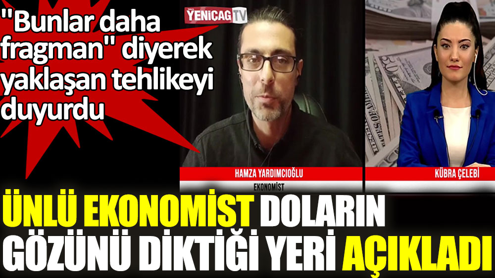 Ünlü ekonomist Hamza Yardımcıoğlu doların gözünü diktiği yeri açıkladı