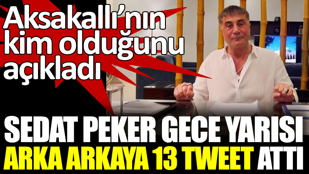Sedat Peker gece yarısı arka arkaya 13 tweet attı. Aksakallı’nın kim olduğunu açıkladı