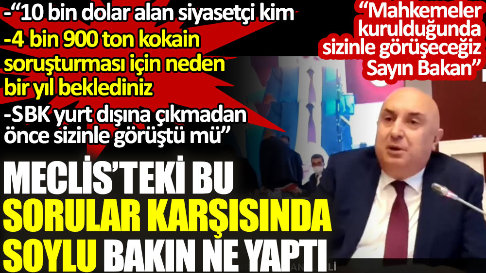 Meclis'teki Sedat Peker sorularının ardından Soylu bakın ne yaptı