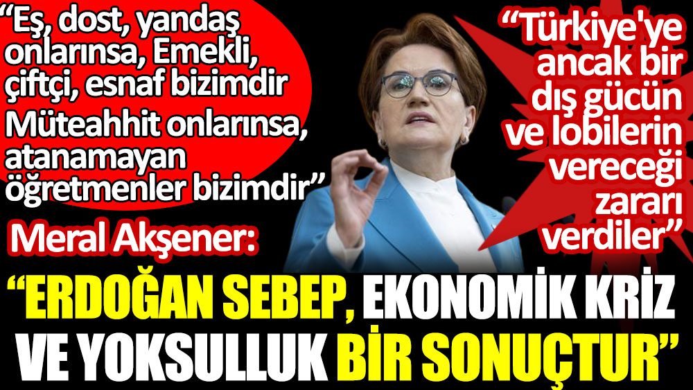 Meral Akşener'den çok sert dolar açıklaması: Erdoğan'a kötü haberi verdi