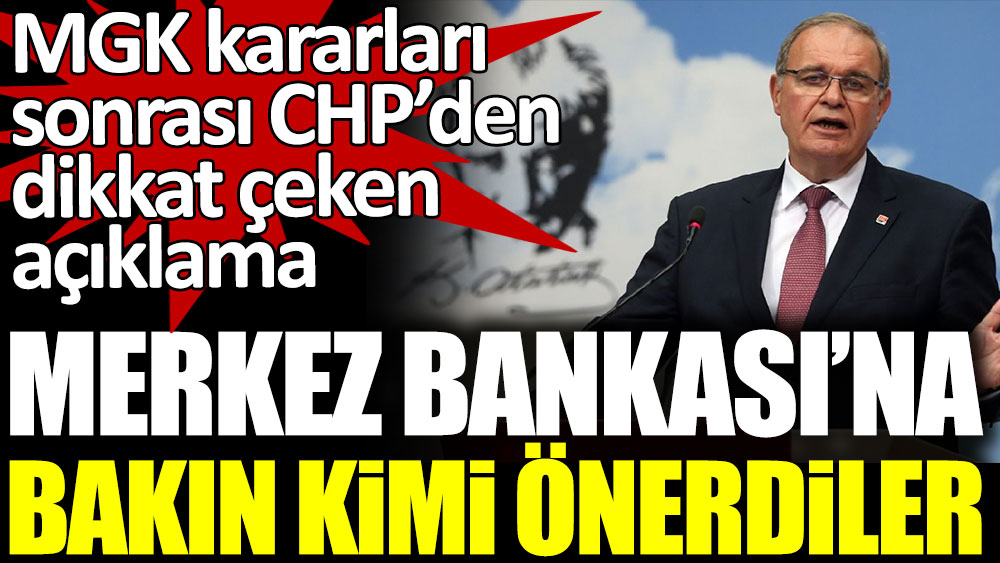 MGK kararları sonrası CHP'li Faik Öztrak'tan Merkez Bankası önerisi