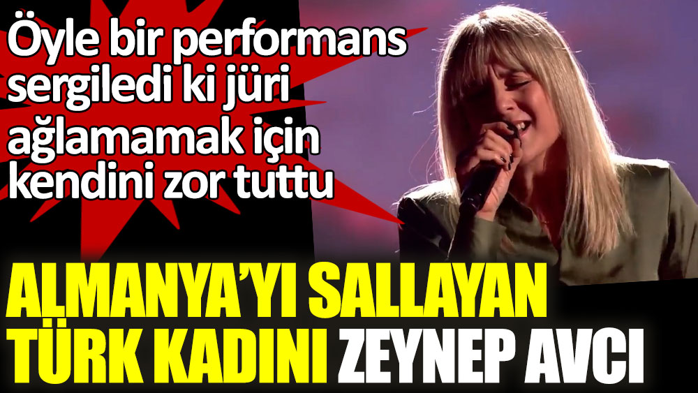 Almanya'yı sallayan Türk kadını Zeynep Avcı! Öyle bir performans sergiledi ki jüri ağlamamak için kendini zor tuttu